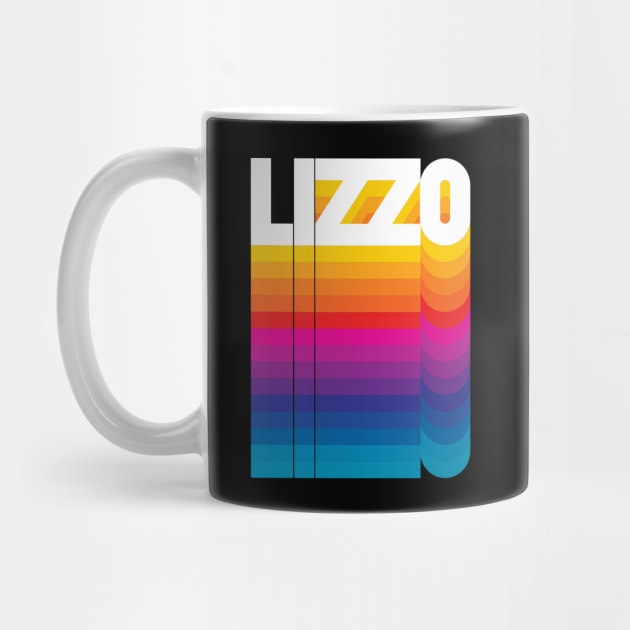 Retro Lizzo Proud Name Personalized Gift Rainbow Style by Time Travel Style